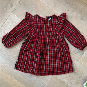 Old Navy Red and Black Plaid Dress